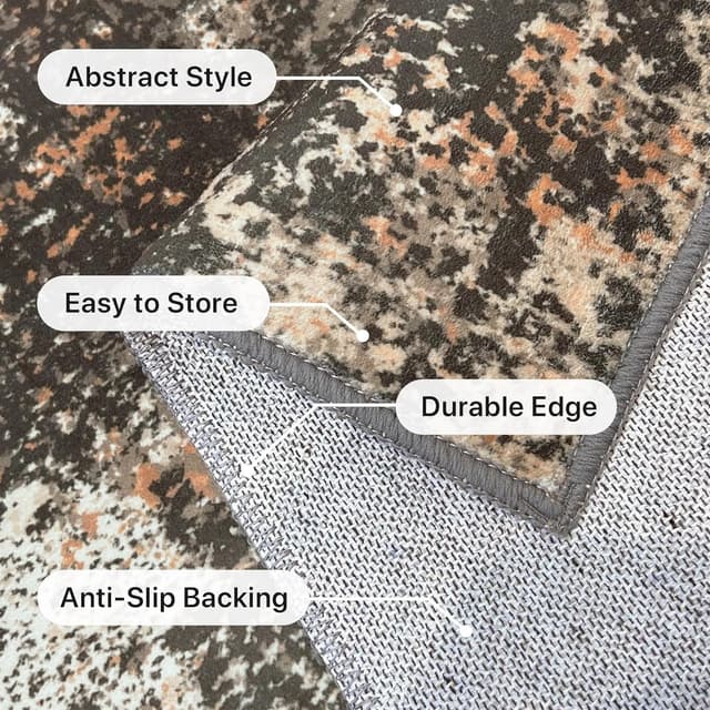 Detalle de BEIMO Tapis abstrait 160x230 cm antidérapant