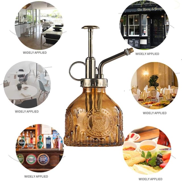 Detalle 2 de Plant Mister Glass Watering Spray Bottle 6.4in