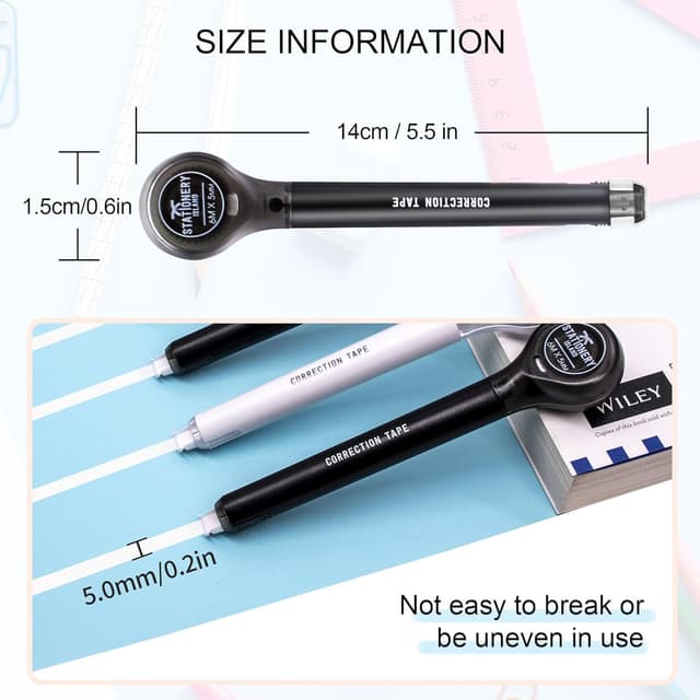 Detalle de STATIONERY ISLAND correttore a nastro da 24 pezzi bianchetto (totale 144 m) larghezza 5 mm