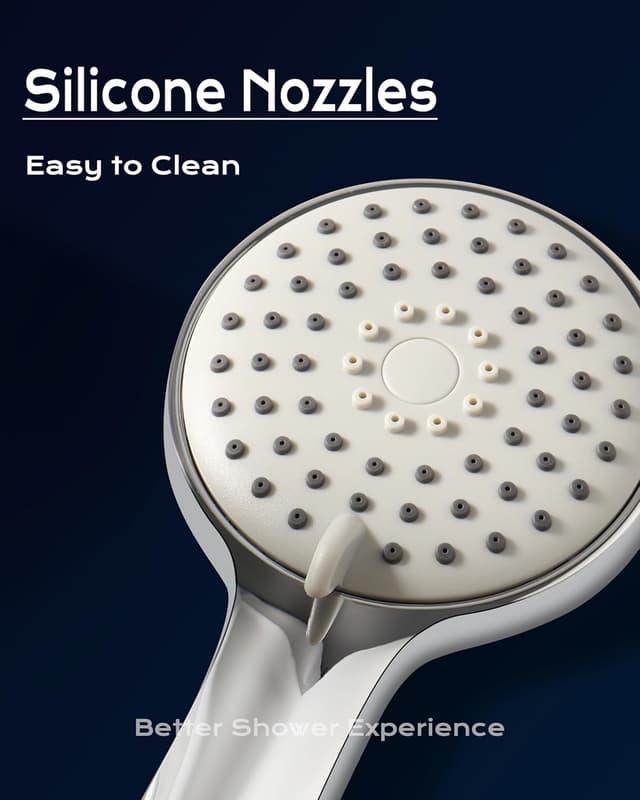 Detalle de SAMODRA shower head 0.65mm micro nozzles