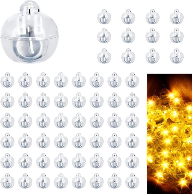 Imagen de LED Ballons Lichter 60 Stück Mini Warmweiß 🎉 en OfertitasTOP