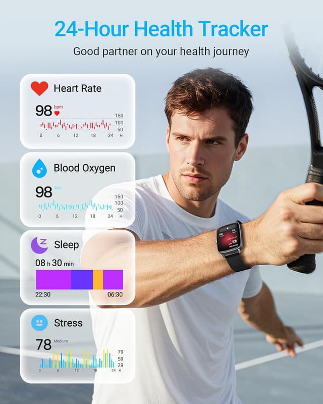 Detalle de Smart watch for men and women with 1.85" HD