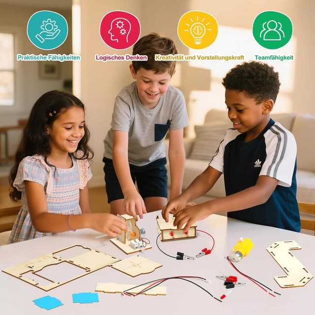 Detalle 2 de Experimente Elektro Baukasten für Kinder 6‑in‑1