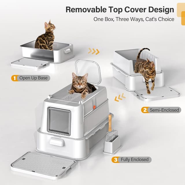 Thumbnail 5 de HEGGCOOE Katzenklo Edelstahl XL 35 l