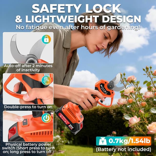 Thumbnail 5 de Sécateur Électrique Sans Fil avec Écran