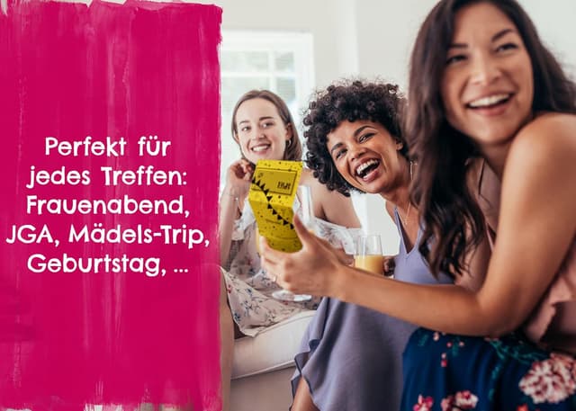 Detalle 2 de Herzmeister Losbox „Geschenk für Beste Freundinnen“ mit 50 Fragen & lustigen Aufgaben für Mädelsabend