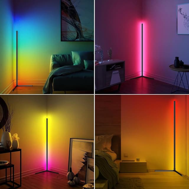 Thumbnail 6 de Corner Floor Lamp 165cm Smart RGB LED