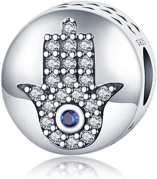 Detalle de FLUFLO Charm Anhänger Damen aus 925 Sterling Silber (Zirkonia) – passend für europäische Armband- und Halsketten-Charm-Systeme