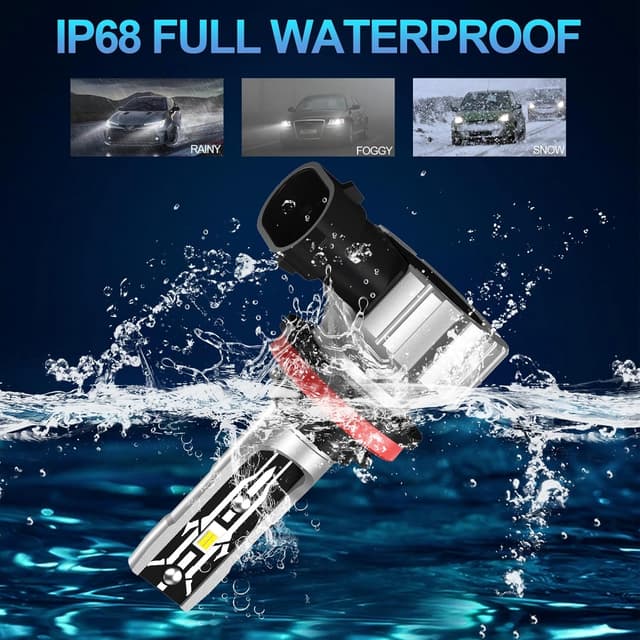 Detalle de Ampoules LED AUXIRACER H11/H9/H8 6500K 80W 30000LM (kit de 2) — Plug & Play