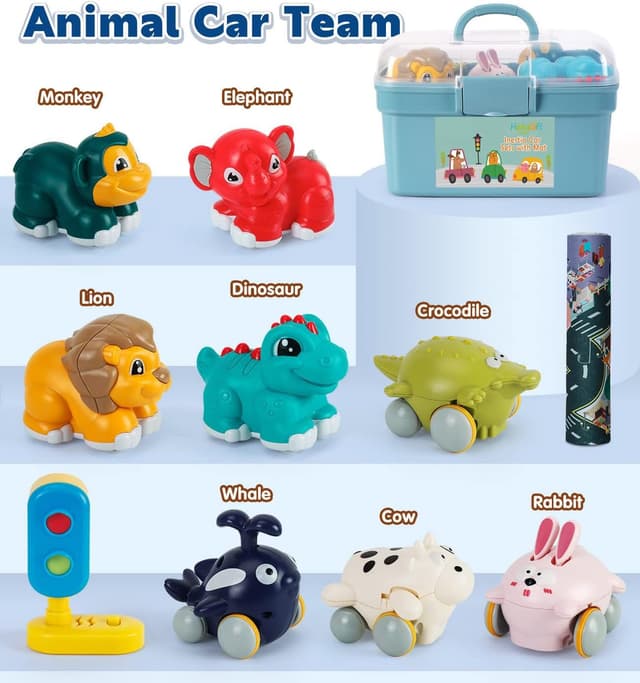 Detalle de HahaGift Animal Car Toys 12-18 Months