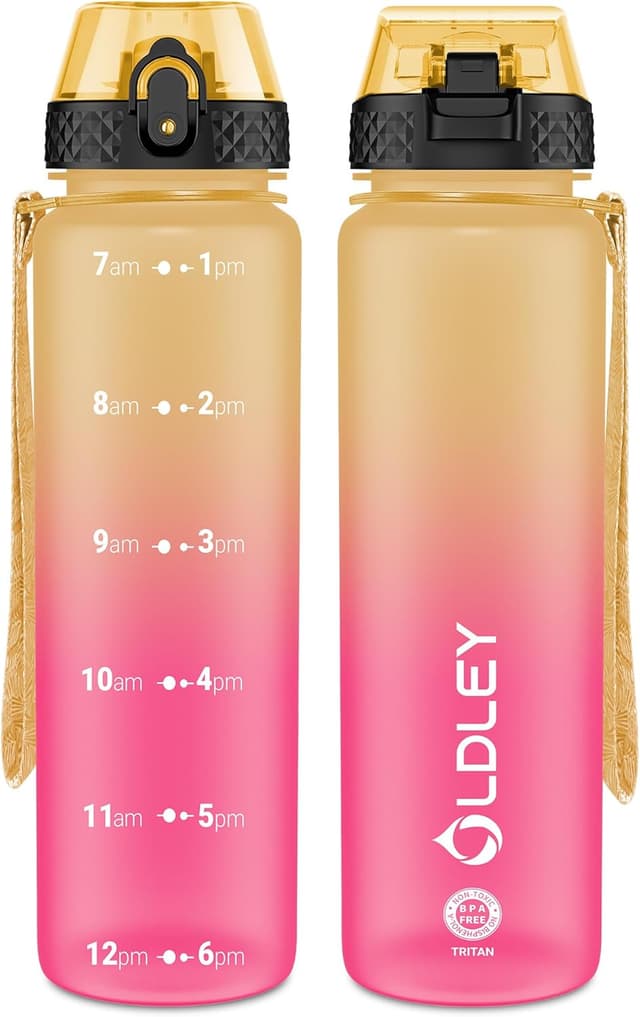 Imagen de OLDLEY 1L Sports Water Bottle with Straw 🚰 en OfertitasTOP