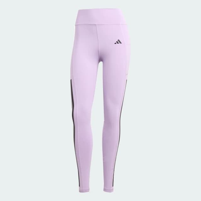 Detalle 2 de Adidas Mallas Optime 3-Stripes Full Length Violeta