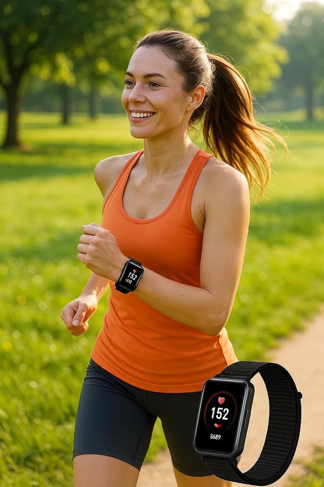 Detalle 2 de Panda Bobo Nylon Strap for Huawei Band 10, Band 9 & Band 8 — Adjustable Hook & Loop Sport Replacement Band