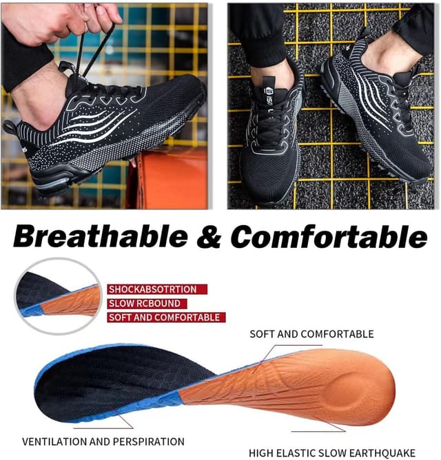 Thumbnail 4 de Scarpe antinfortunistiche in mesh con punta in acciaio