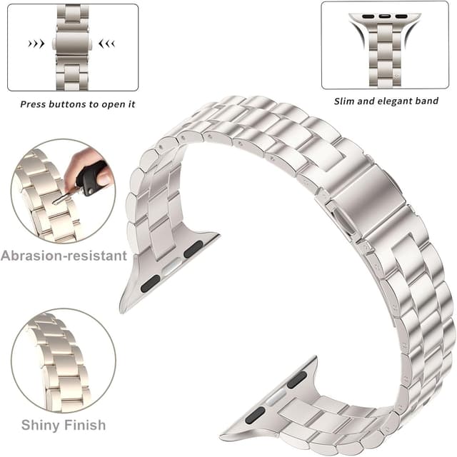 Detalle 2 de JJii Sung Women Slim Metal Strap 0.6in