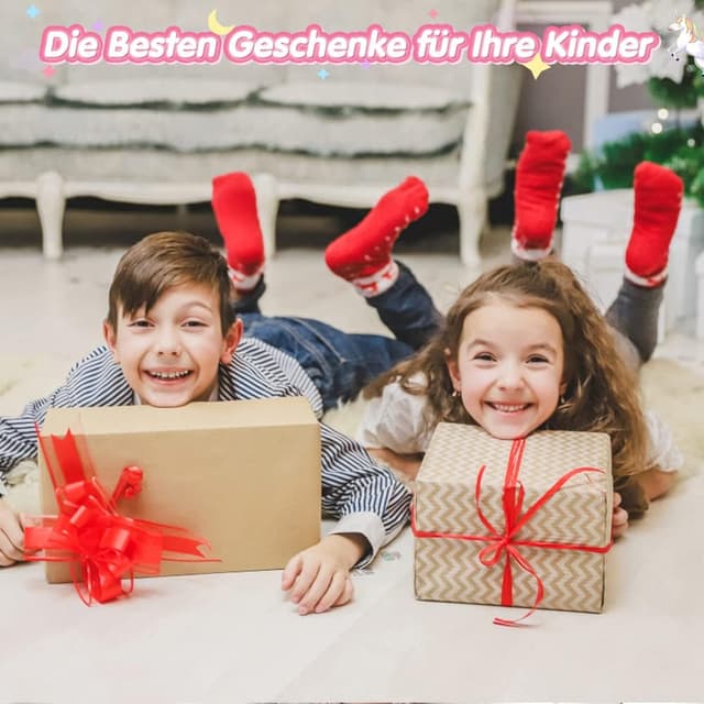 Detalle 2 de Lekebaby Einhorn Malset für Mädchen (4–8 Jahre) mit 12 Einhörnern, 4 Pinseln und Glitter-Gelen