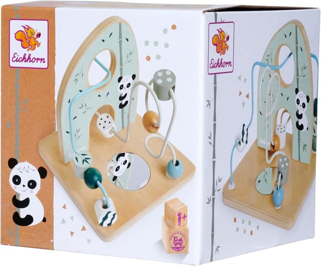 Thumbnail 6 de Eichhorn Motorikschleife mit Spiegel – 2 Schleifen aus Birkenholz (ab 1 Jahr)