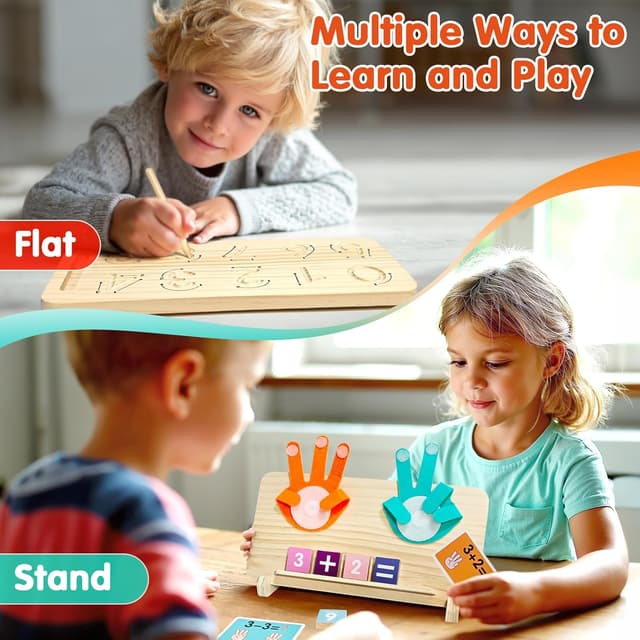 Detalle 2 de Montessori Lernspiel Zahlen ab 3 Jahre