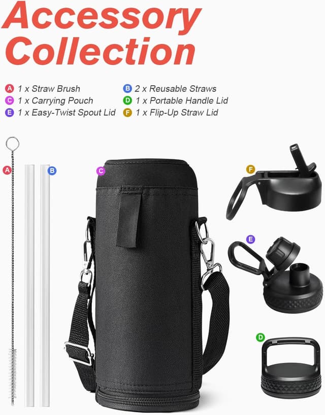 Thumbnail 5 de Coolflask Water Bottle 40 oz Insulated
