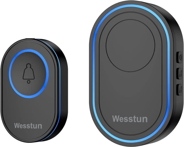 Thumbnail 6 de Wesstun Wireless Doorbell (Waterproof) with 39 chimes and 5-volume levels, White
