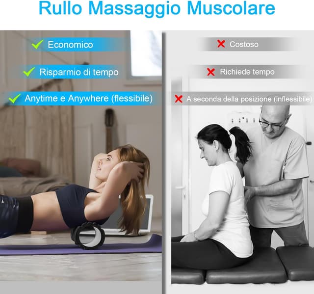 Thumbnail 6 de Vylaier Foam Roller 33x14cm rullo massaggio
