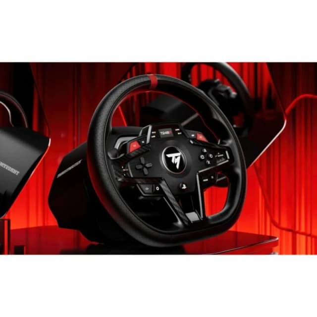 Detalle de Thrustmaster T248R volante gaming con Force Feedback híbrido, LCD y aro de 28 cm