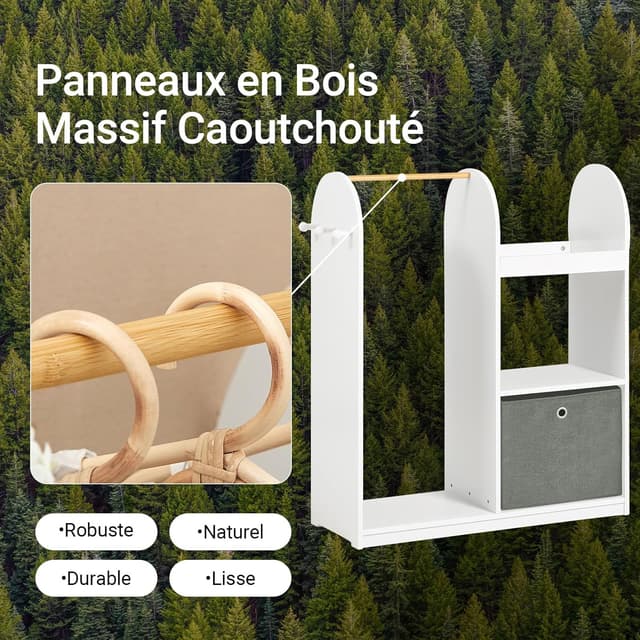 Thumbnail 1 de SoBuy KMB40-W Armoire enfant 97x35x108 cm