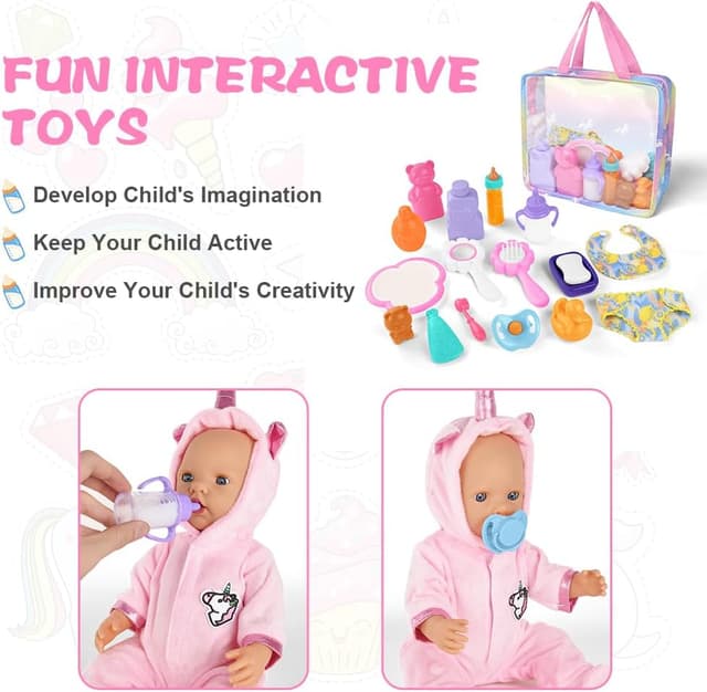 Thumbnail 3 de Aolso Conjunto accesorios muñeca 18 piezas