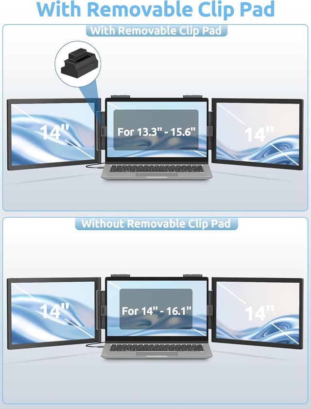 Thumbnail 2 de MAGICRAVEN Dual Laptop Screen Extender 14"