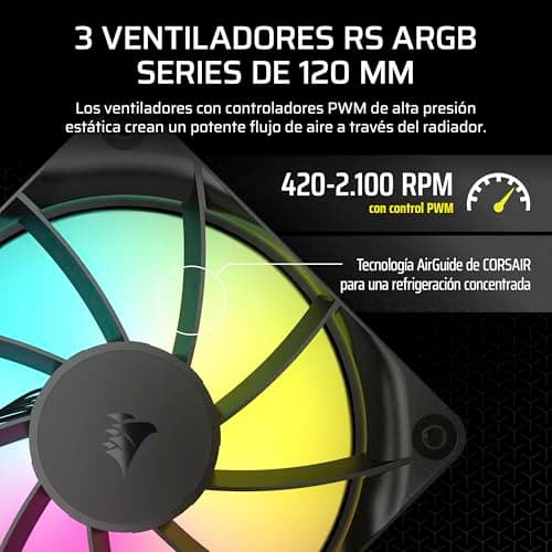 Thumbnail 3 de CORSAIR Nautilus 360 RS ARGB Refrigeración líquida 360 mm 💻