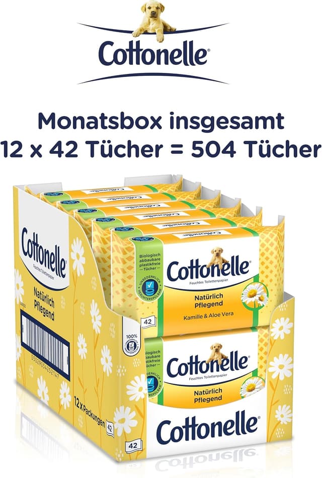 Thumbnail 6 de Cottonelle Feuchtes Toilettenpapier 504 Tücher 🧻