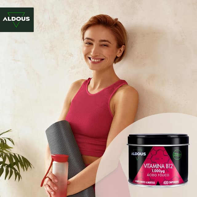 Thumbnail 8 de Vitamina B12 Vegana y Ácido Fólico 400 Comp. 🌱