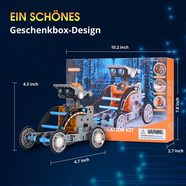 Thumbnail 6 de OMWay OMWay STEM 12-in-1 Solar Robot Toys: DIY solar-powered robotics kit for kids