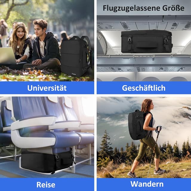 Thumbnail 6 de Taygeer EasyJet Handgepäck 45x36x20 Laptop