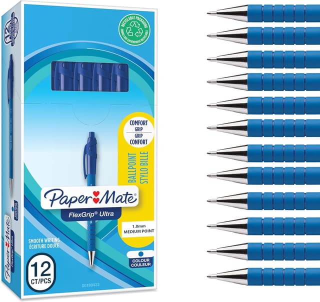 Detalle de Paper Mate Flexgrip Ultra retractable 1.0mm pens