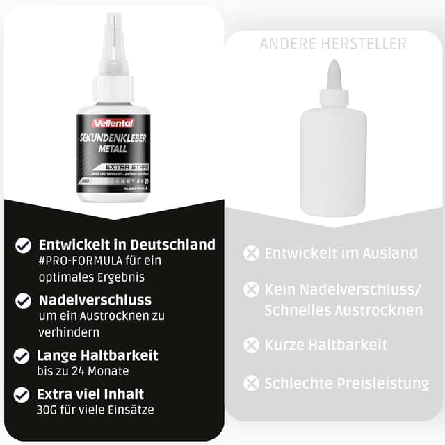 Thumbnail 4 de Sekundenkleber Gel Metall extra stark 30g