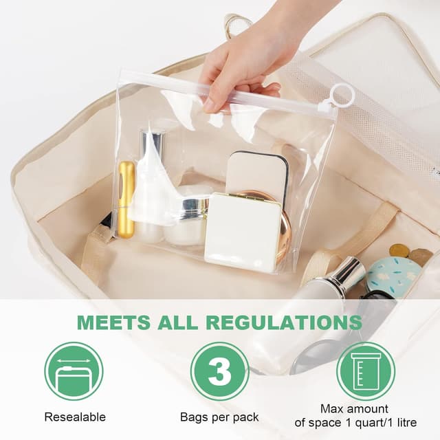 Thumbnail 4 de OSDUE Bolsas de Aseo Transparentes 4 piezas