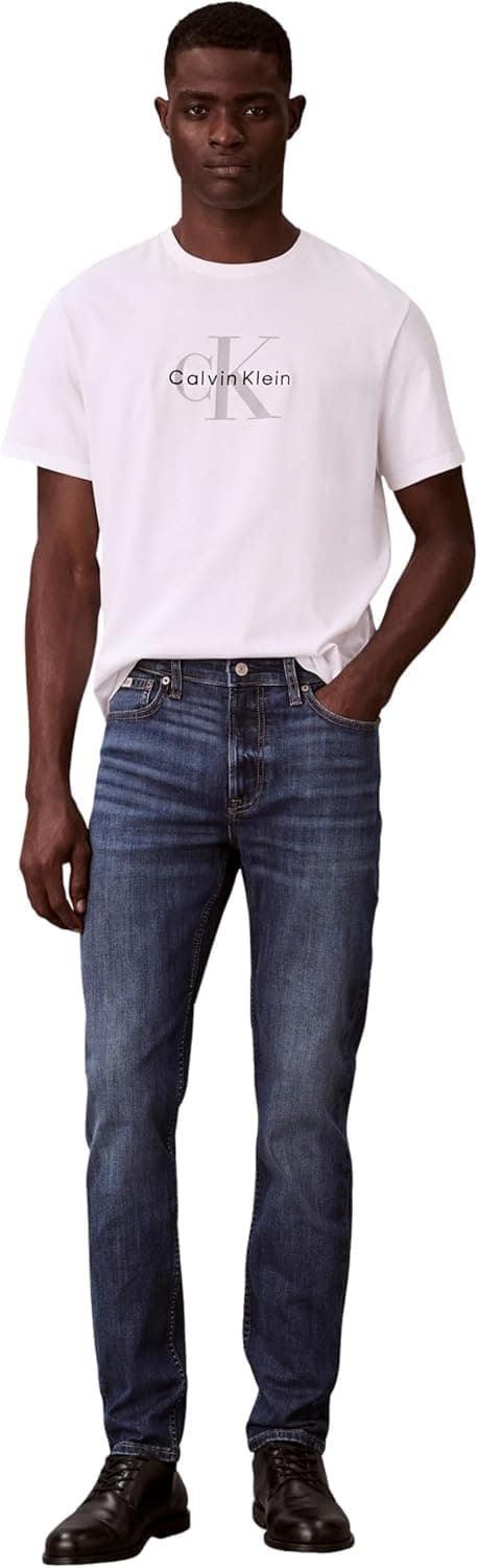 Detalle 1 de Jeans unisex Calvin Klein Slim Taper Dark Irving