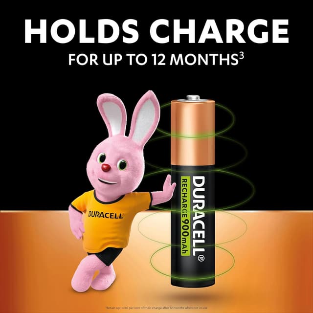 Thumbnail 4 de Duracell Rechargeable AAA 900 mAh batteries