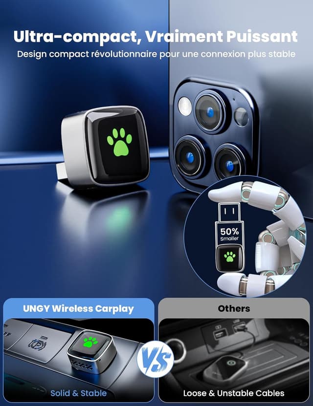 Detalle 1 de UNGY 2026 Adaptateur Carplay sans Fil