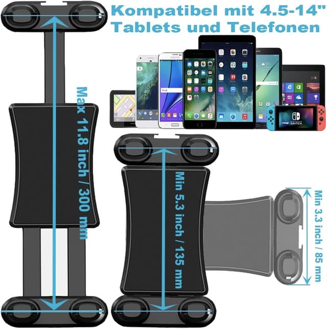 Detalle de Tablet-Ständer für 4,5 bis 14 Zoll WINOK