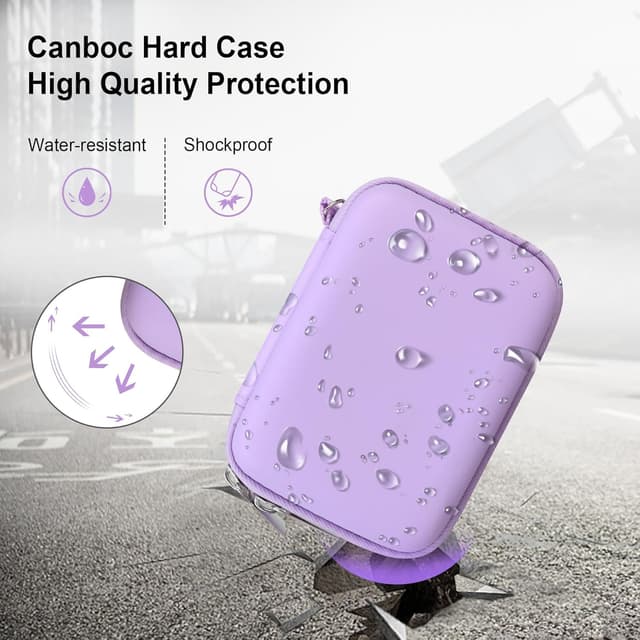 Detalle 2 de Canboc carrying case for Canon IXUS 185/285 and Sony DSC-W830/W800 (purple, case only)