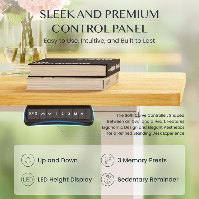 Thumbnail 4 de FLEXISPOT E5 Pro+ Scrivania Elettrica 120x60 cm