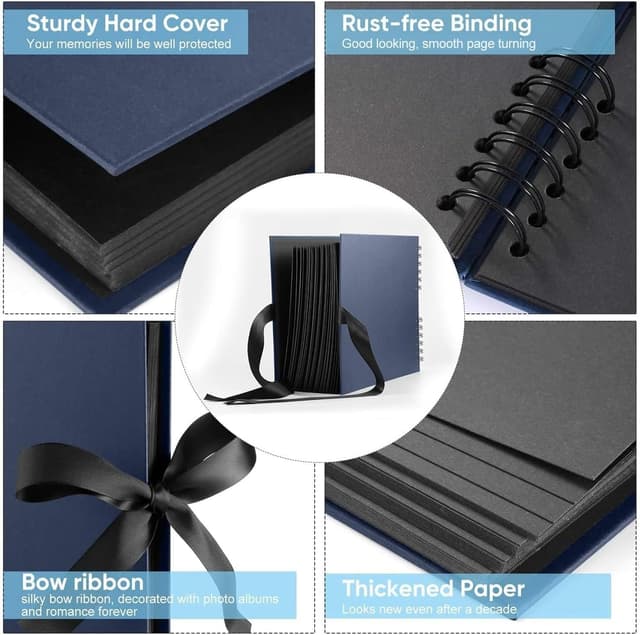 Thumbnail 3 de DazSpirit Fotoalbum Zum Selbstgestalten 28x20,5 cm 80 Seiten