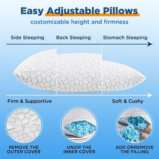 Thumbnail 5 de Cooling King Size Pillow 2 Pack