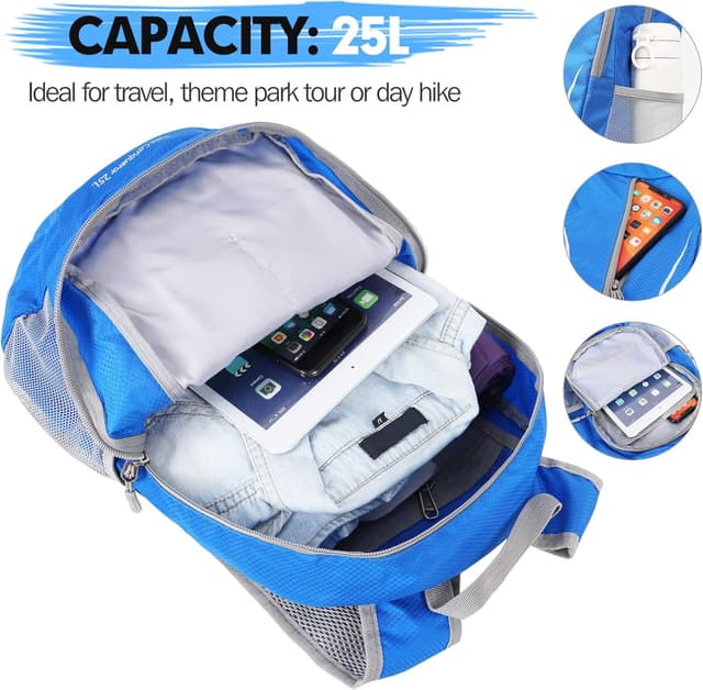 Detalle de ZOMAKE Sac à dos pliable 25 L