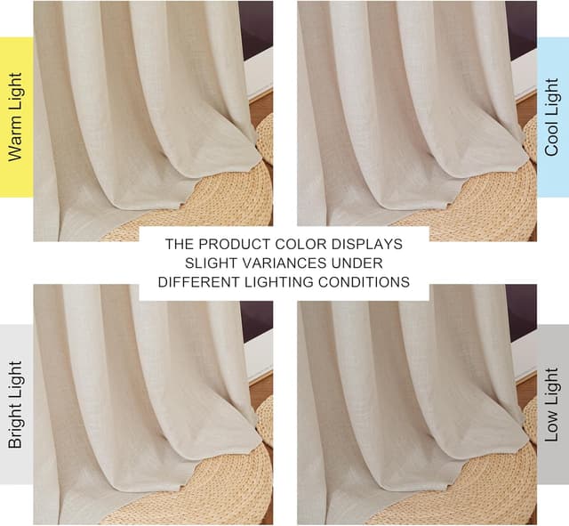 Thumbnail 3 de PONY DANCE Vorhang Leinen Natur 2er Set