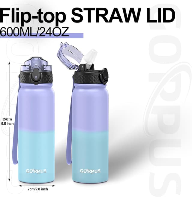 Detalle 2 de GOPPUS vacuum insulated bottle 600ml