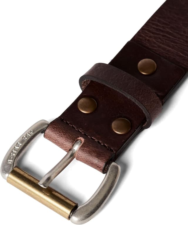 Detalle de G-STAR Men’s Dast Belt (Thick leather strap with roller buckle)