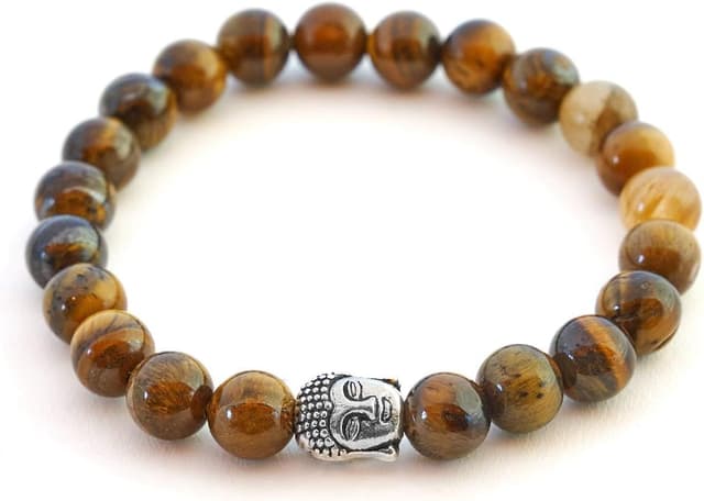 Thumbnail 6 de BERGERLIN Buddha Armband aus Naturstein (Jaspis geprüft) mit Echtheitszertifikat – für Damen & Herren